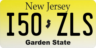 NJ license plate I50ZLS