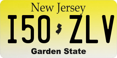 NJ license plate I50ZLV