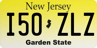 NJ license plate I50ZLZ