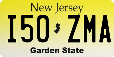 NJ license plate I50ZMA
