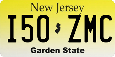 NJ license plate I50ZMC