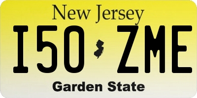 NJ license plate I50ZME