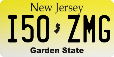 NJ license plate I50ZMG