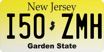 NJ license plate I50ZMH