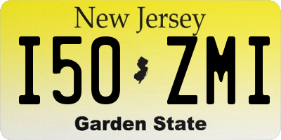 NJ license plate I50ZMI