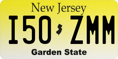 NJ license plate I50ZMM