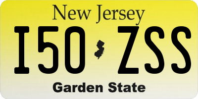 NJ license plate I50ZSS