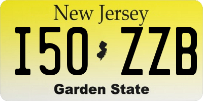 NJ license plate I50ZZB