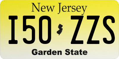 NJ license plate I50ZZS