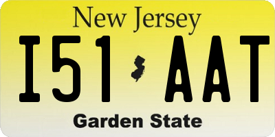 NJ license plate I51AAT
