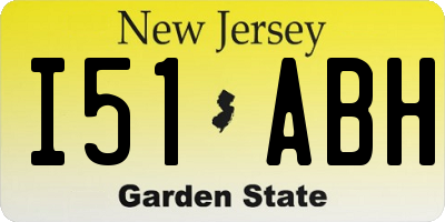 NJ license plate I51ABH