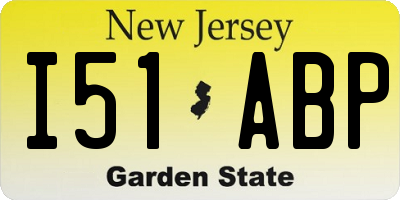 NJ license plate I51ABP