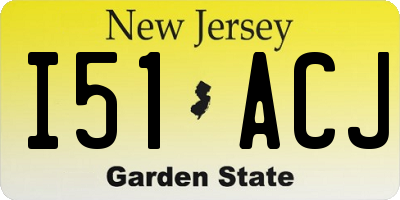 NJ license plate I51ACJ