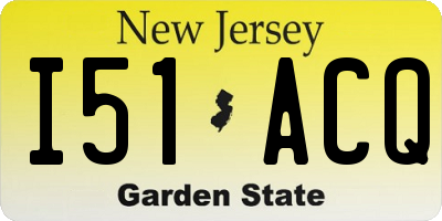NJ license plate I51ACQ