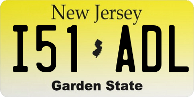 NJ license plate I51ADL