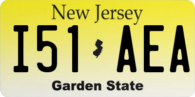NJ license plate I51AEA