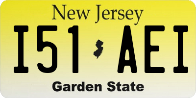 NJ license plate I51AEI