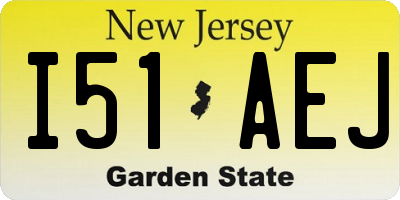 NJ license plate I51AEJ
