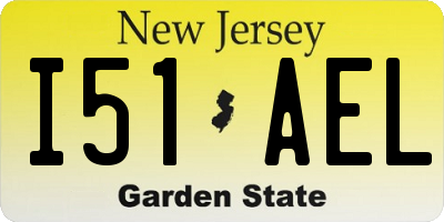 NJ license plate I51AEL