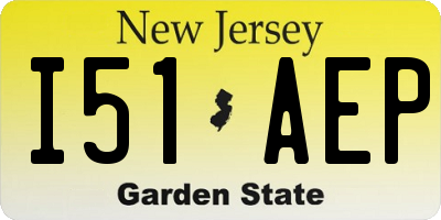 NJ license plate I51AEP