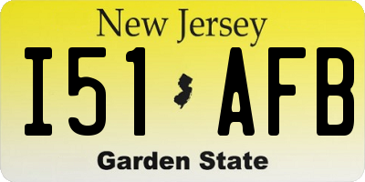 NJ license plate I51AFB