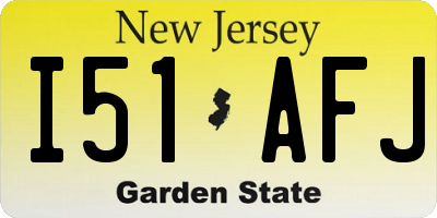 NJ license plate I51AFJ