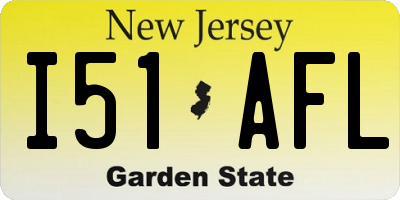NJ license plate I51AFL