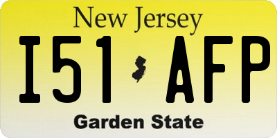 NJ license plate I51AFP