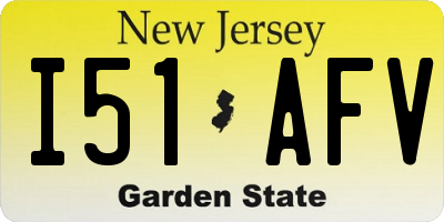 NJ license plate I51AFV