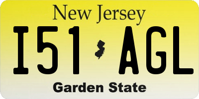 NJ license plate I51AGL