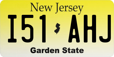 NJ license plate I51AHJ