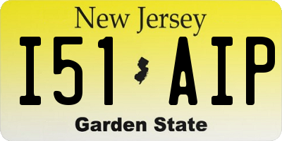 NJ license plate I51AIP