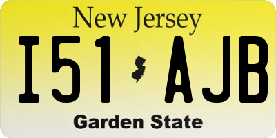 NJ license plate I51AJB