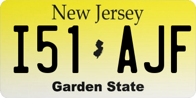 NJ license plate I51AJF