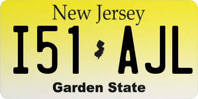 NJ license plate I51AJL