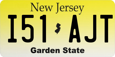 NJ license plate I51AJT