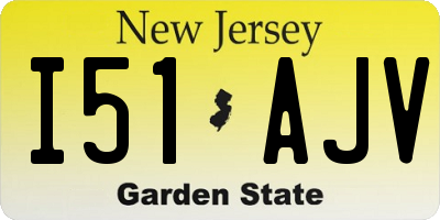 NJ license plate I51AJV