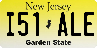 NJ license plate I51ALE