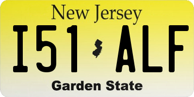 NJ license plate I51ALF