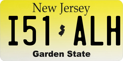 NJ license plate I51ALH