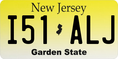 NJ license plate I51ALJ