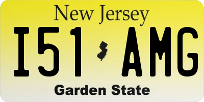 NJ license plate I51AMG