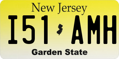 NJ license plate I51AMH