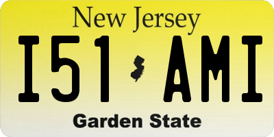 NJ license plate I51AMI