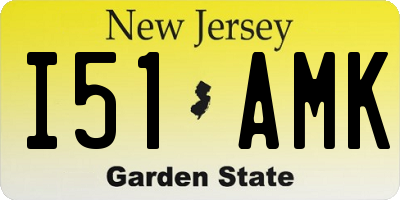 NJ license plate I51AMK