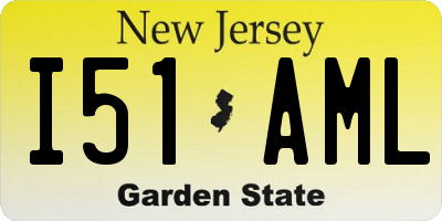 NJ license plate I51AML