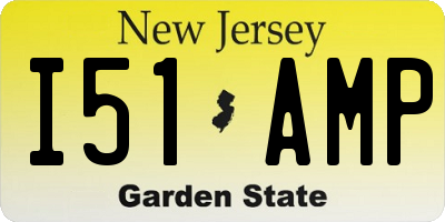 NJ license plate I51AMP