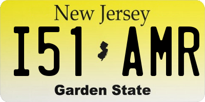 NJ license plate I51AMR