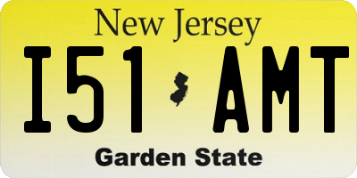 NJ license plate I51AMT
