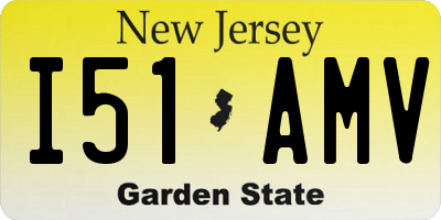 NJ license plate I51AMV